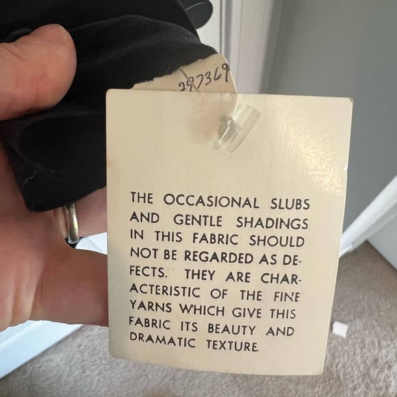 Vintage En Francais by Huey Waltzer Size 6 Black & Velvet Long Sleeve Dress - Picture 8 of 9